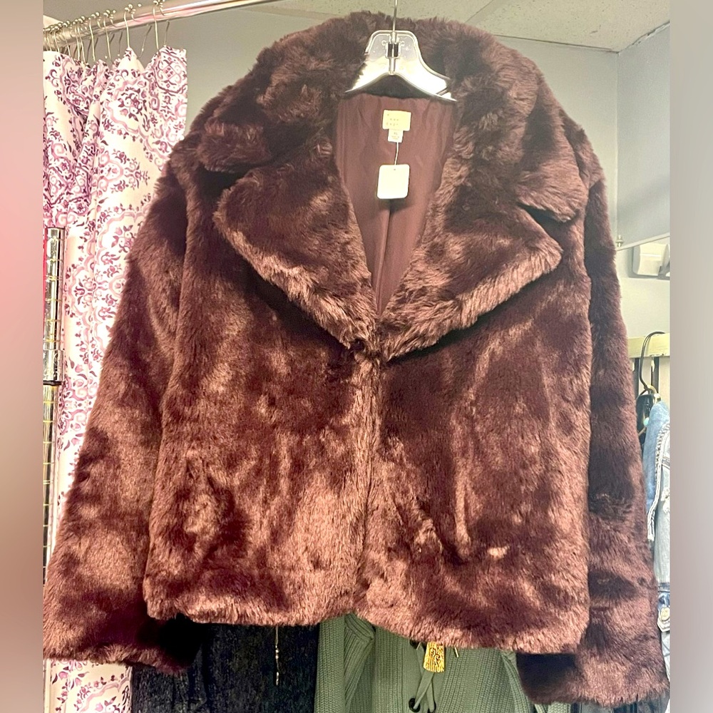 A.new day Faux Fur Jacket🔥